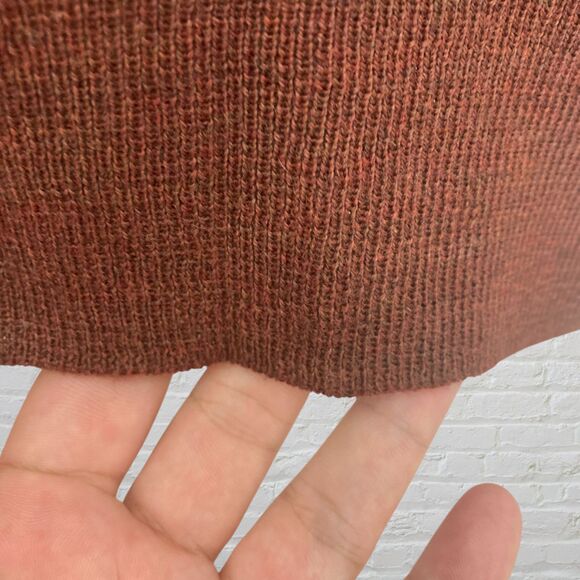 Lord & Taylor Merino Wool Turtleneck Size XL Rust Brown Vintage EUC Unisex - Picture 8 of 16